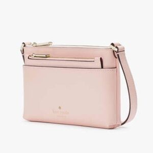 NWT Sadie Crossbody Set in Saffiano Leather - light pink